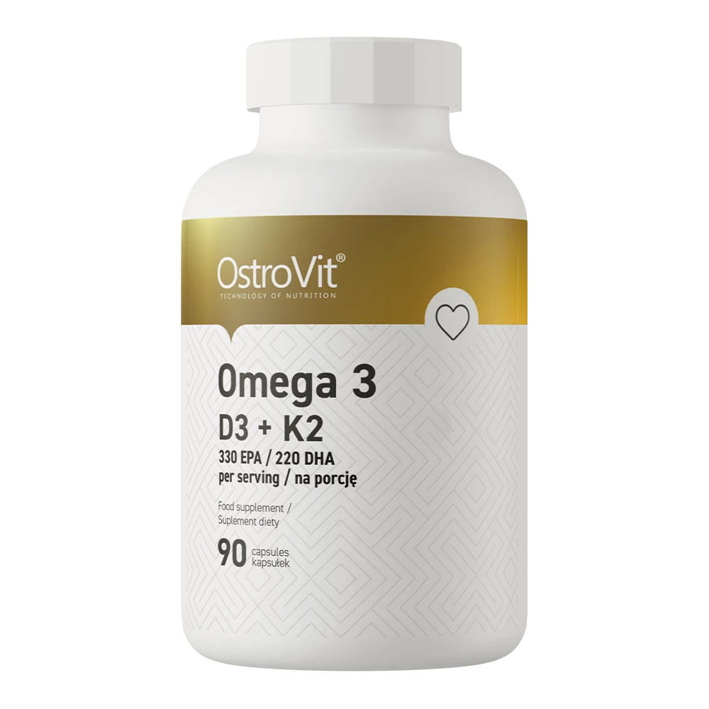 OstroVit - Omega 3 D3+K2 - 90 kapsułek